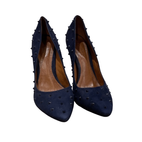 SCHUTZ Navy Studded Pumps - Size 7 - Picture 3 of 6